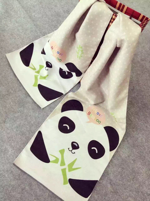 Children panda pattern imitation cashmere scarf wholesale