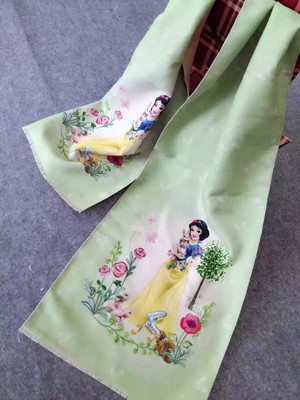 Children cartoon design princess imitation cashmere scarf wholesale