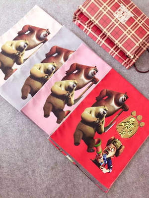 Bear cartoon design children imitation cashmere scarf wholesale