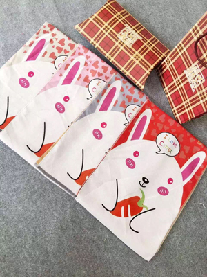 Rabbit pattern children imitation cashmere scarf wholesale