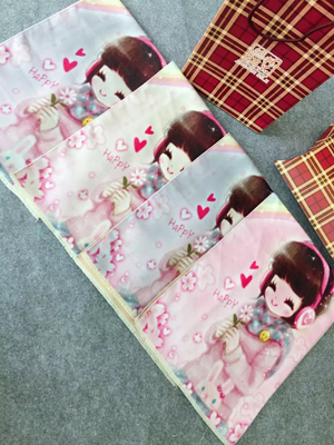 Girl pattern children imitation cashmere scarf wholesale