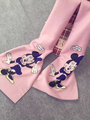 Mickey Mouse cartoon children imitation cashmere scarf wholesale