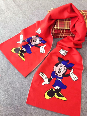 Mickey Mouse cartoon children imitation cashmere scarf wholesale