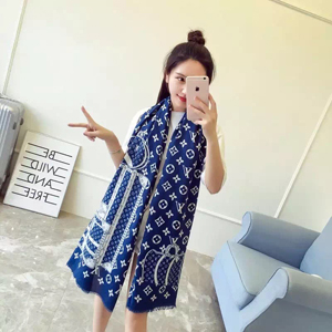 Female retro cotton long scarf wholesale