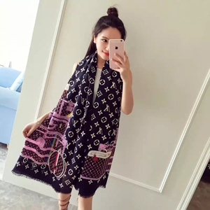 Female retro cotton long scarf wholesale