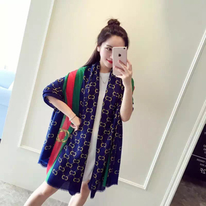 Female plain pattern cotton long scarf wholesale