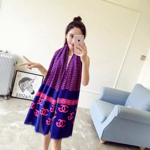 Female chanel design cotton long scarf wholesale