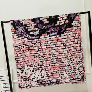 Female painting pattern cotton long scarf wholesale