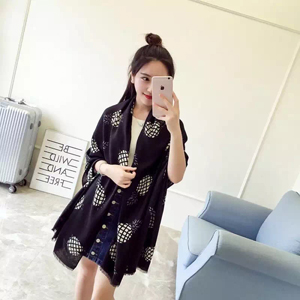 Female pineapple pattern cotton scarf wholesale