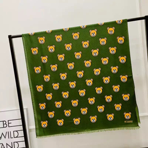 Female bear design cotton long scarf wholesale