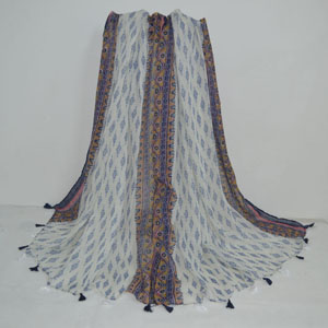 Female joyful tassel wool scarf wholesale