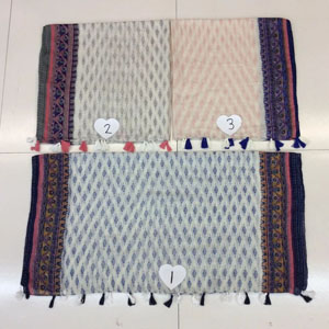 Female joyful tassel wool scarf wholesale