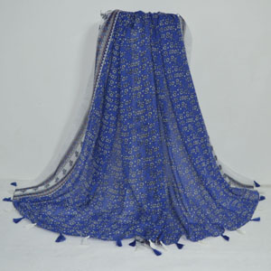 Female floret tassel cotton scarf wholesale