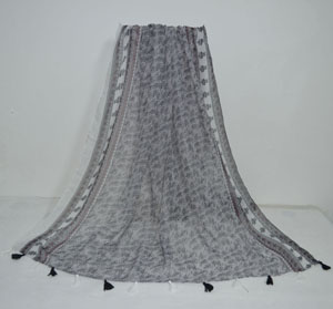 Female floret tassel cotton scarf wholesale