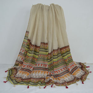 Female both sides diamond pattern cotton scarf wholesale