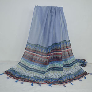 Female both sides diamond pattern cotton scarf wholesale