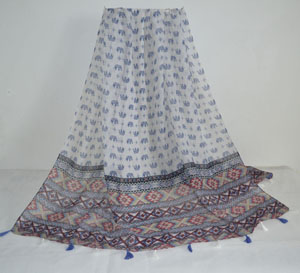 Female elephant pattern cotton scarf wholesale