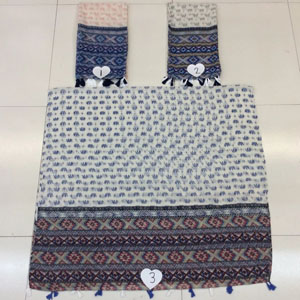 Female elephant pattern cotton scarf wholesale
