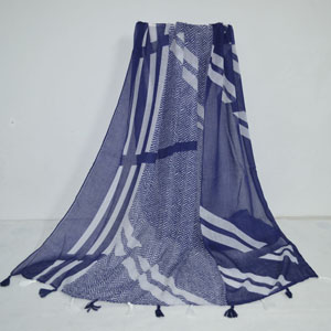 Female oblique cotton scarf wholesale