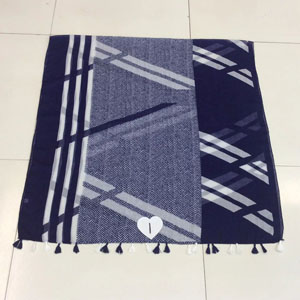Female oblique cotton scarf wholesale