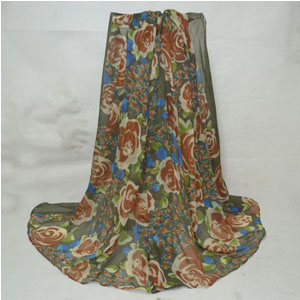 Rose 100% viscose women scarves