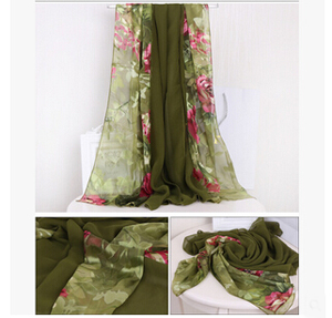 Long high-grade female silk jacquard scarf wholesale