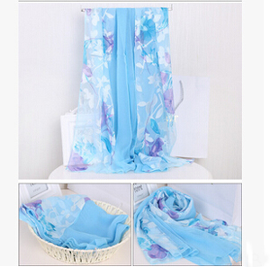 Long high-grade female silk jacquard scarf wholesale