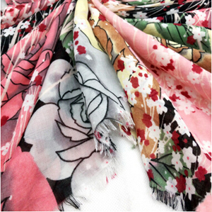 Snow satin printed female scarf wholesale