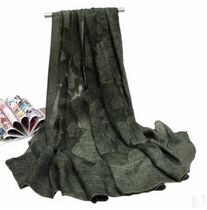 Rose cut flower scarf female shawl emulation silk scarves Wholesale
