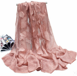 Rose cut flower scarf female shawl emulation silk scarves Wholesale