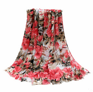 Prosperous printing scarf female satin printed scarf