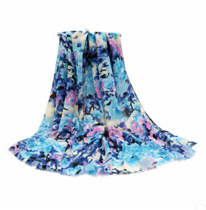 Prosperous printing scarf female satin printed scarf