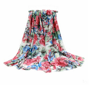 Prosperous printing scarf female satin printed scarf