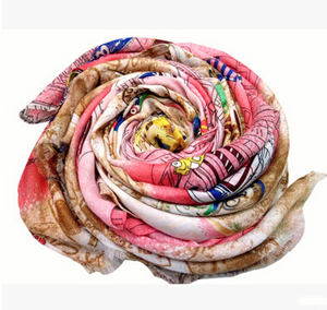 Fashion tower printed female scarf suet printed velvet scarf wholesale