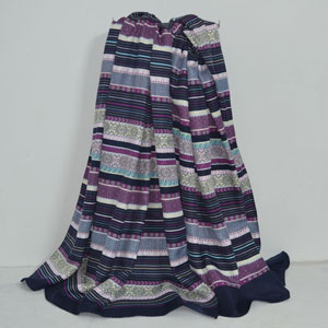 Female geometric stripe color scarf wholesale
