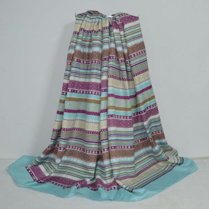 Female geometric stripe color scarf wholesale