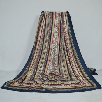 Female box geometry design color scarf wholesale