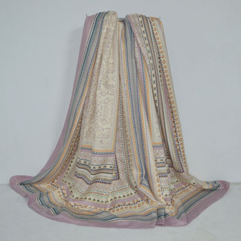 Female box geometry design color scarf wholesale