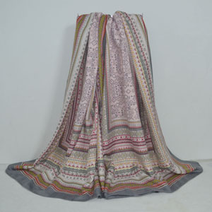 Female box geometry design color scarf wholesale
