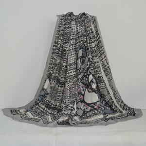 Female cotton shawl flower printed scarf wholesale