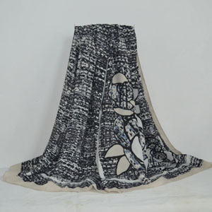 Female cotton shawl flower printed scarf wholesale
