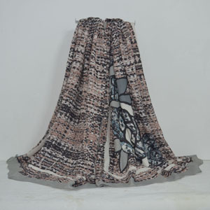 Female cotton shawl flower printed scarf wholesale