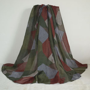 Female plain color stitching pattern scarf wholesale