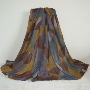 Female plain color stitching pattern scarf wholesale
