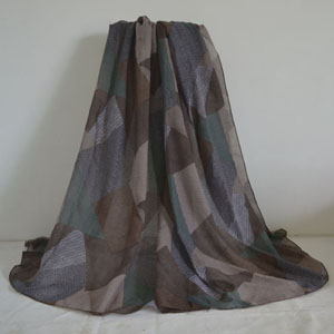 Female plain color stitching pattern scarf wholesale