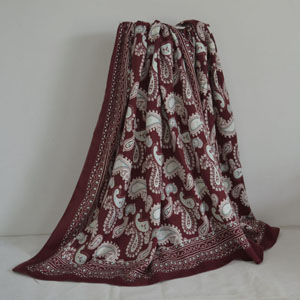 Female cashew design scarf wholesale
