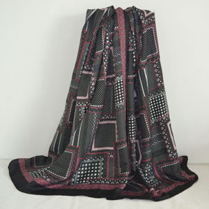 Female square pattern color matching scarf wholesale