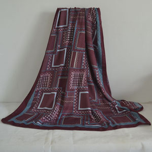 Female square pattern color matching scarf wholesale