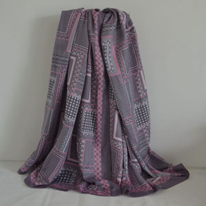 Female square pattern color matching scarf wholesale