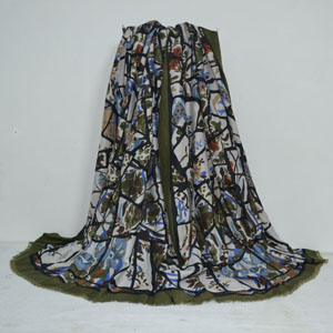 Female ink pattern scarf wholesale